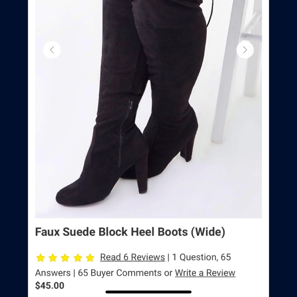 Over the knee Faux Suede boots!!